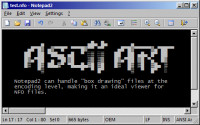 NFO ANSI Art highlighting